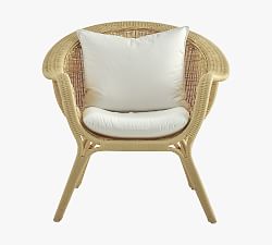 Nanna Ditzel Madame Alu-Rattan Outdoor Lounge Chair