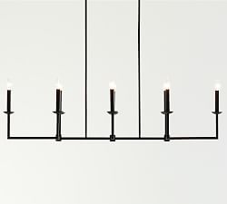 Remington Iron Linear Chandelier (50")