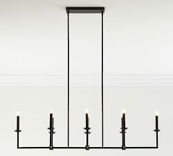 Remington Iron Linear Chandelier (50")