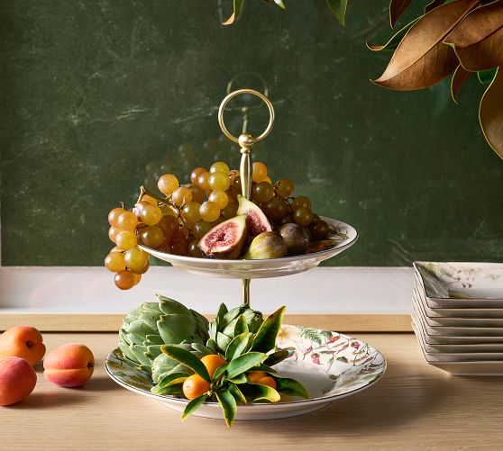 Bedford Harvest Stoneware Tiered Stand - Thumbnail 3