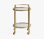 Everson Round Metal Bar Cart (20")