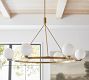 Harlow Milk Glass Round Chandelier (44")