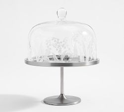 Monique Lhuillier Lily of the Valley Glass Cake Dome