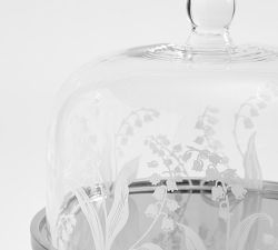 Monique Lhuillier Lily of the Valley Glass Cake Dome