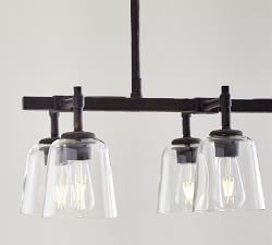 Porter Recycled Glass Linear Chandelier (43")