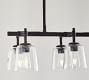 Porter Recycled Glass Linear Chandelier (43")