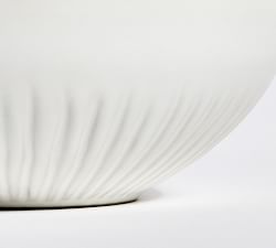 Ridge Textured Stoneware Pasta Bowls