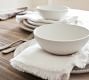 Ridge Textured Stoneware Pasta Bowls