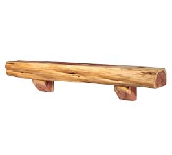 Solid Cedar Fireplace Mantel