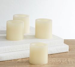 Flameless LED Wax Votive Candles - Set of 4