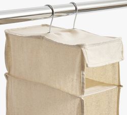 Linen Vertical Hanging Shoe Organizer