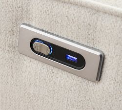 PB Comfort Square Arm Manual &amp; Power Swivel Glider Recliner