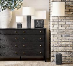 Amara Marble Rectangular Table Lamp (24")