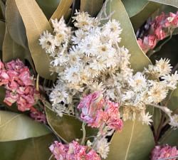 Dried Pink Larkspur Wreath