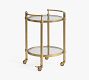 Everson Round Metal Bar Cart (20")