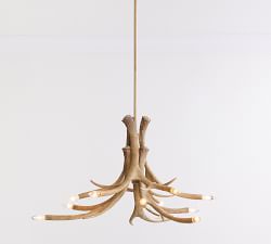 Faux Antler Petite Chandelier (43")