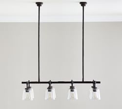 Porter Recycled Glass Linear Chandelier (43")