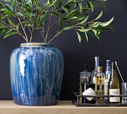 Rustic Blue Vases