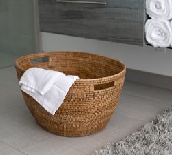 Tava Handwoven Rattan Laundry Basket