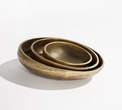 Austin Tumbled Metal Serving Bowls