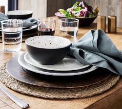 Rustic Speckled Handcrafted Terracotta Dinner Plates - Set of 4