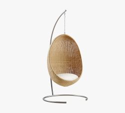 Nanna Ditzel Alu-Rattan Hanging Outdoor Egg Chair