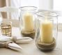 Brie Handcrafted Glass Hurricane Candle Holder