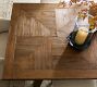 Reclaimed Parquet Extendable Dining Table (78"-96")