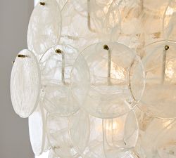 Riviera Glass Disc Chandelier (26")