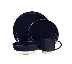 Shell Bisque Porcelain 16-Piece Dinnerware Set