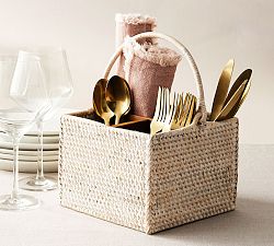 Tava Handwoven Rattan Utensil Holder