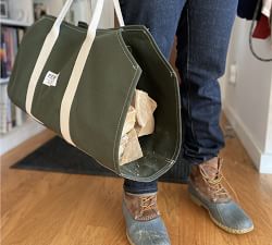 Canvas Log Carrier