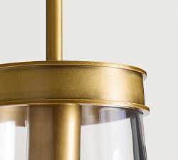 Elizabeth Glass Tapered Petite Pendant (7")