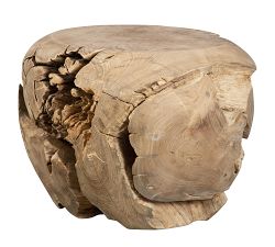 Martha Round Teak Side Table (24.5")