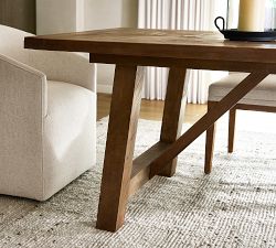 Reclaimed Parquet Extendable Dining Table (78"-96")