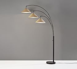 Serafina Metal 3-Arm Arc Floor Lamp (86")