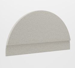 Curved Upholstered Wall Mounted Headboard