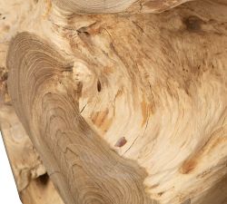 Martha Round Teak Side Table (24.5")