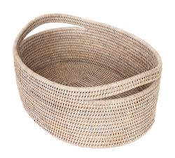 Tava Handwoven Rattan Oval Basket
