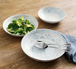Chambray Tile Stoneware Serving Bowls
