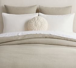 European Striped Dobby Linen Sham