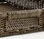 Handwoven Wicker Rectangular Serving Tray