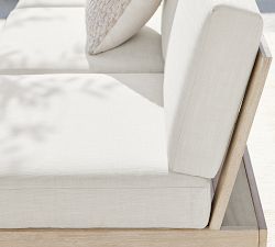 Indio Eucalyptus Modern Platform 4-Piece Outdoor Sectional (91")