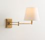 Leah Iron Swing Arm Sconce (14")