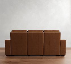 Big Sur Square Arm Leather Power Reclining Sofa (90")