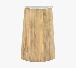 Ember Marble Nesting End Table (12"-18.5")