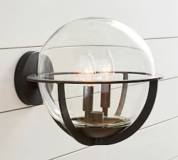 Rollins Outdoor Recycled Glass Sconce (11'')