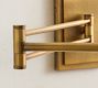 Leah Iron Swing Arm Sconce (14")