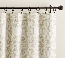 Open Box: Margot Scroll Printed Blackout Curtain