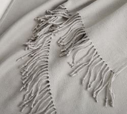 Personalized Hand-Knotted Fringe Throw